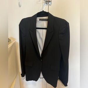 Zara puff Oversized Black wool blazer